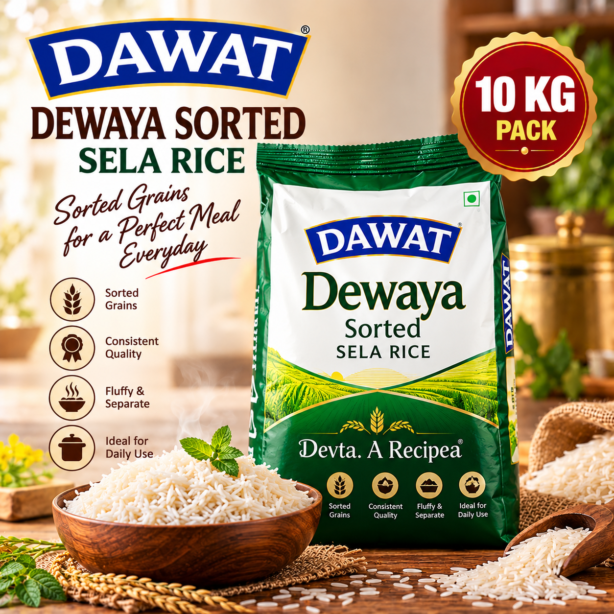 Dawat Dewaya Sorted  Sela 10 kg