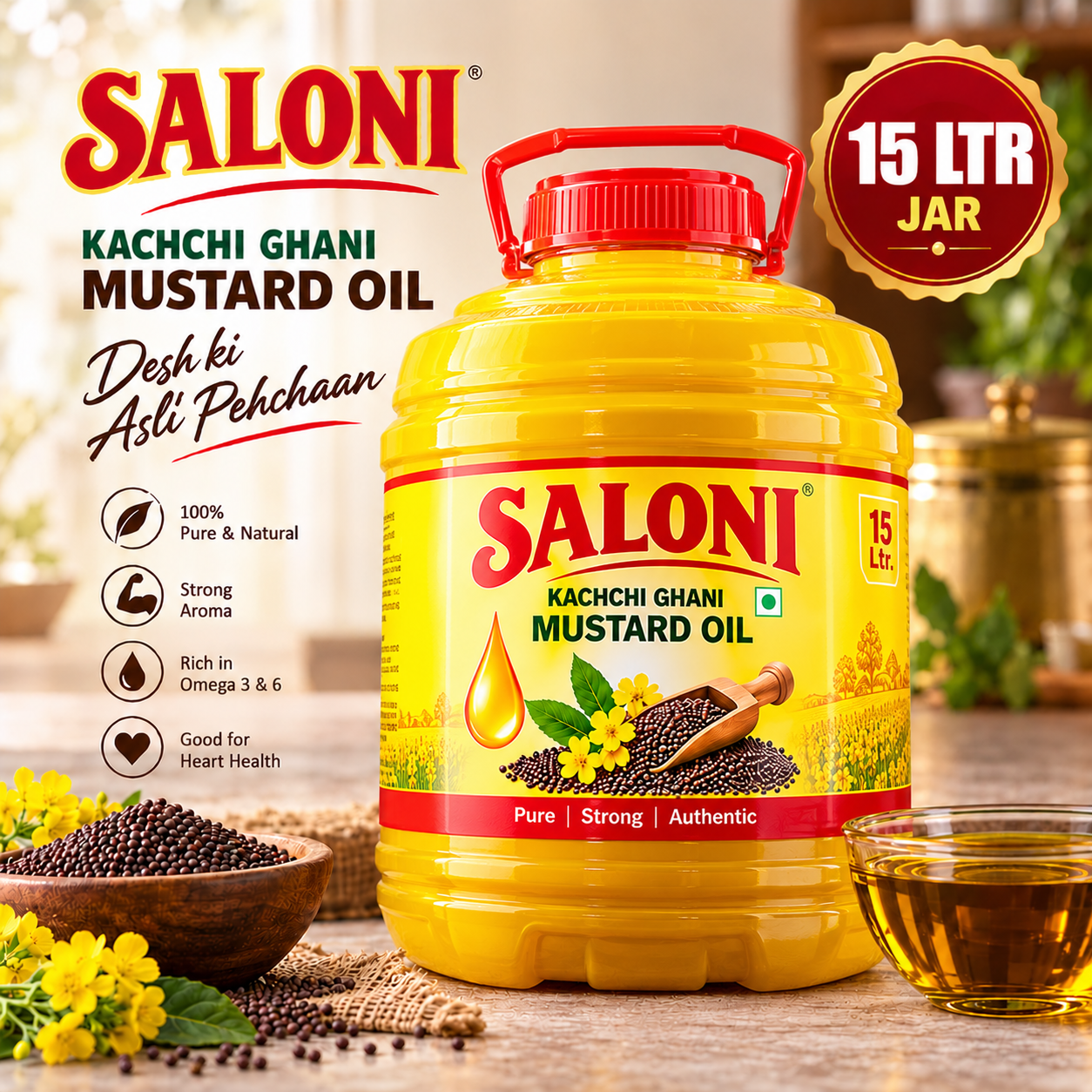 SALONI MUSTARD OIL 15L