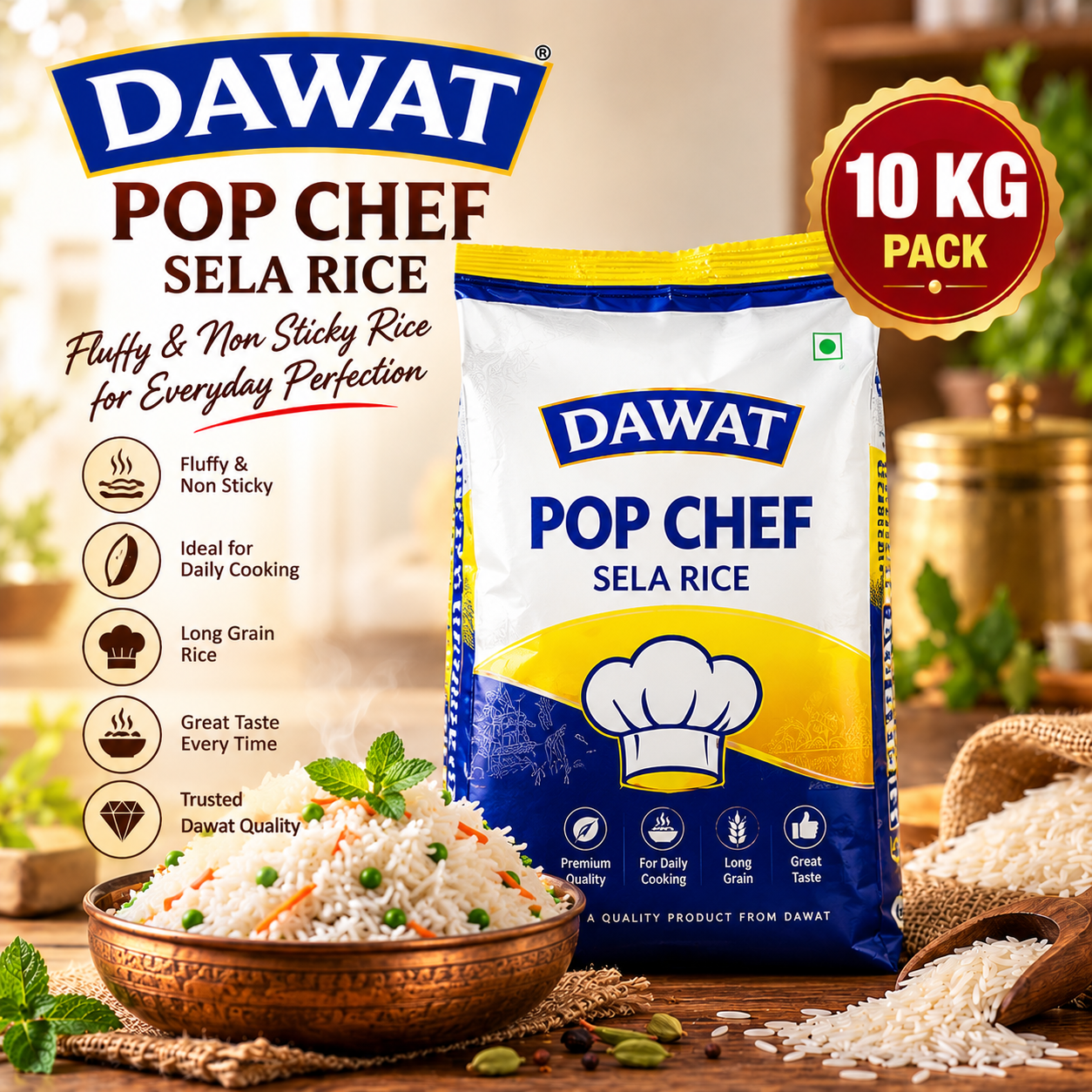 Dawat pop chef Sela 10 kg